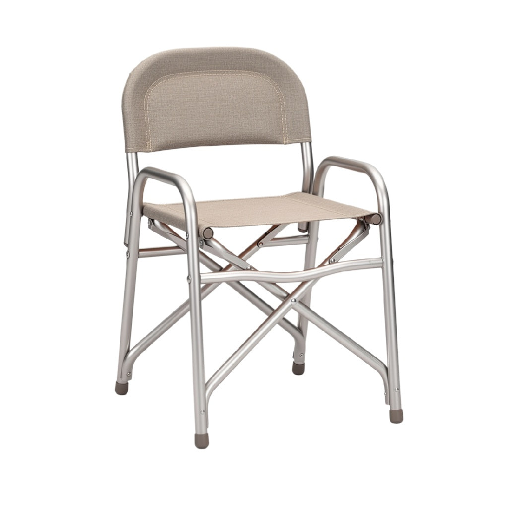 Lightweight Folding Chair with Fabric Seat and Steel Frame