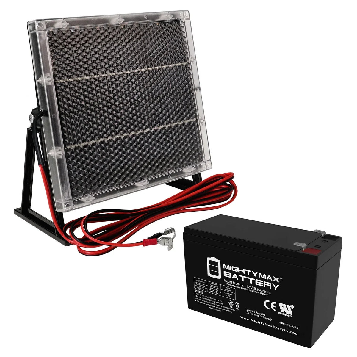 Solar 6-FM-7.0 + Panel 12V Replaces Sunbright 12V Charger 9AH