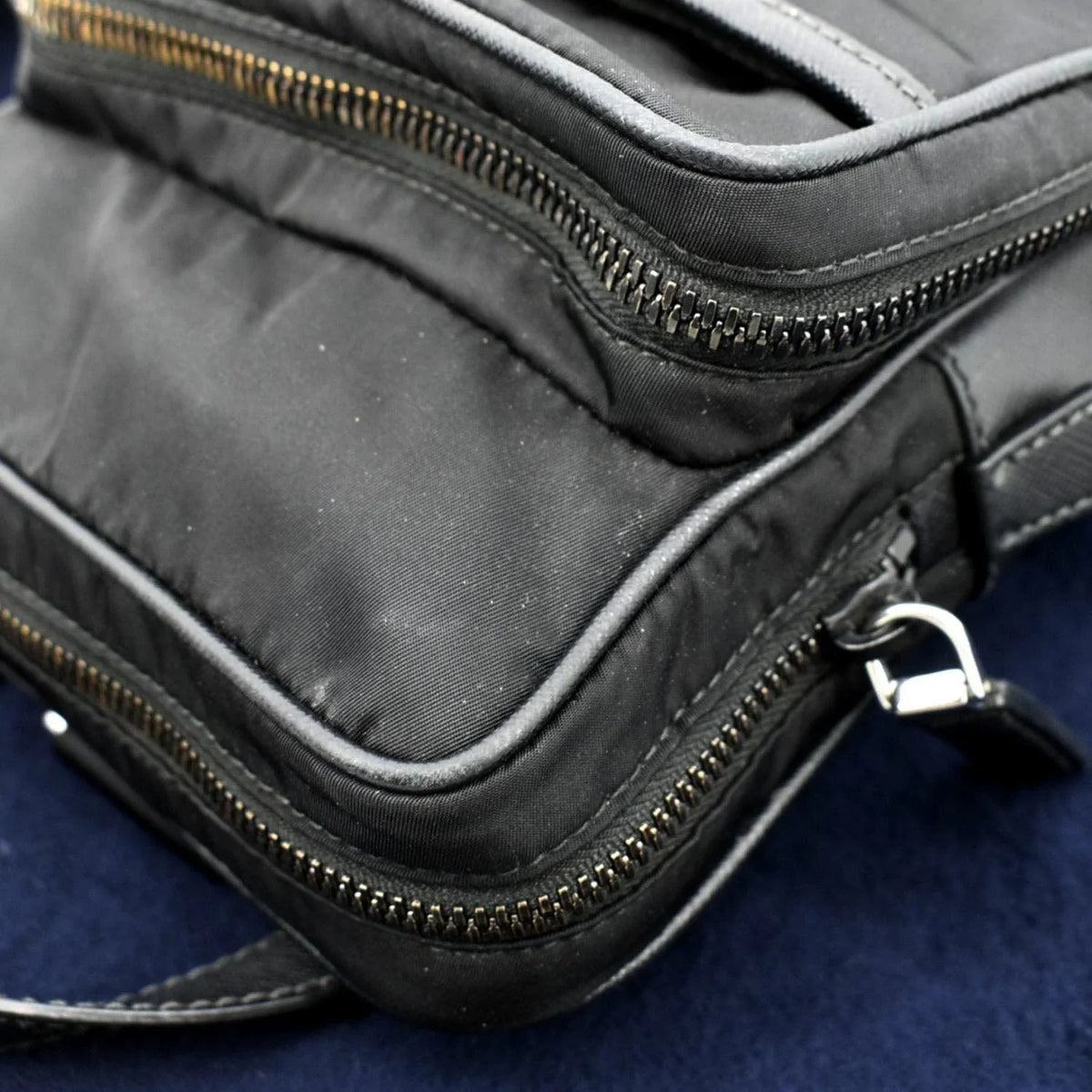 2vz026 Backpack Bag Pre-owned Black PRADA Nylon