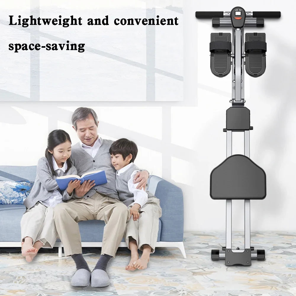 Bar Exercise Home Rowing Machine Single Cardio Folding Mute Workouts Rower for