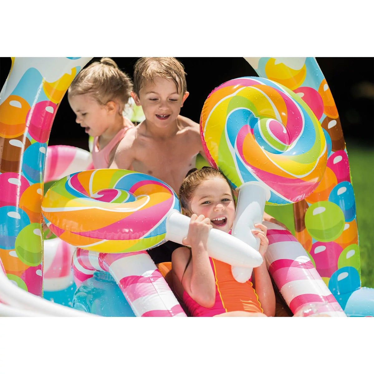 Zone Pack) Play Pool Waterslide(Open (2 w/ Splash Kids Candy Intex Center Box)