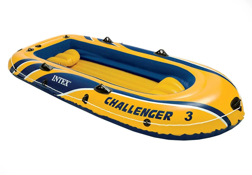 And Intex Set Pump Pack) Oars, (3 Yellow With Inflatable Boat Raft