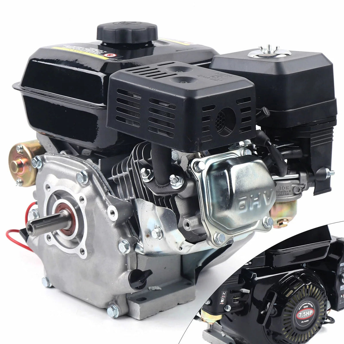 Gasoline Shaft Gas Lawnmower Overhead 212CC Industrial Motor Engine Scarifier Power Design Generator Start 3600RPM Electric HP 7.5 OHV Valve Side 4-Stroke for Engine Log Compressor Splitter Grade Pump
