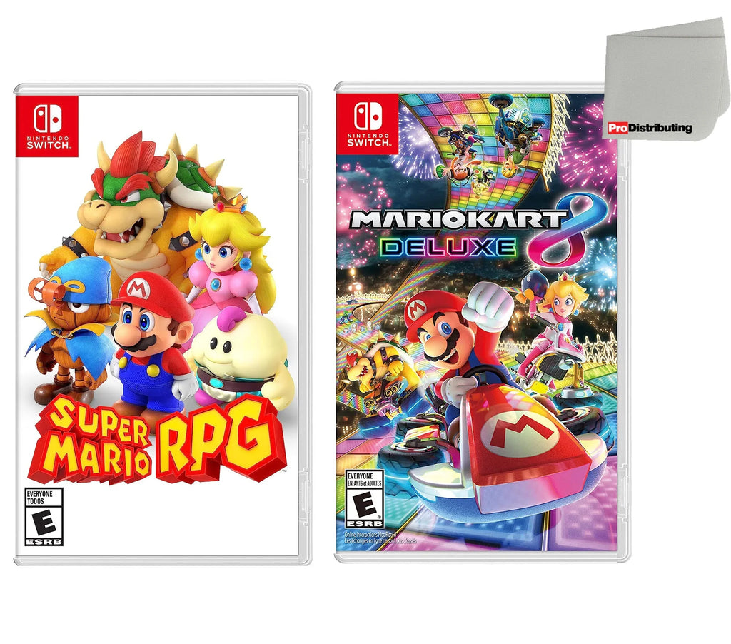 Two RPG Screen Mario Cleaning Kart Super Mario Switch 8 Bundle - Cloth Game and with Nintendo