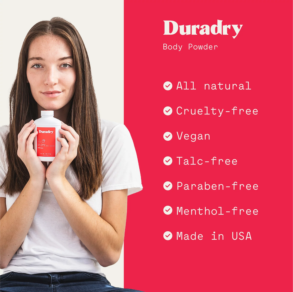 Body All Naturally Any Talc-Free, Duradry Defense Sweat Body 3-Pack Anti-Chaffing, 4oz, Prevents Odor - Powder Odor Powder, Natural Absorbing, Sweat - & and Seabreeze, Eliminates Control,