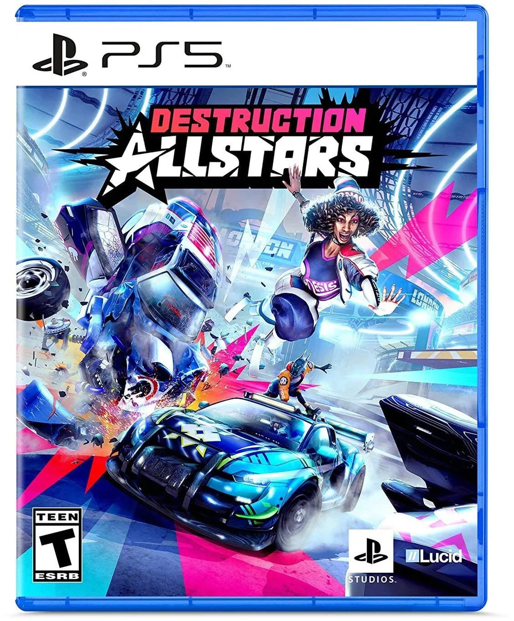 Disc) Playstation Version Microfiber PS5 Allstars Disc Controller, with 5 Extra and Cloth Midnight Destruction ( Bundle Cleaning Black