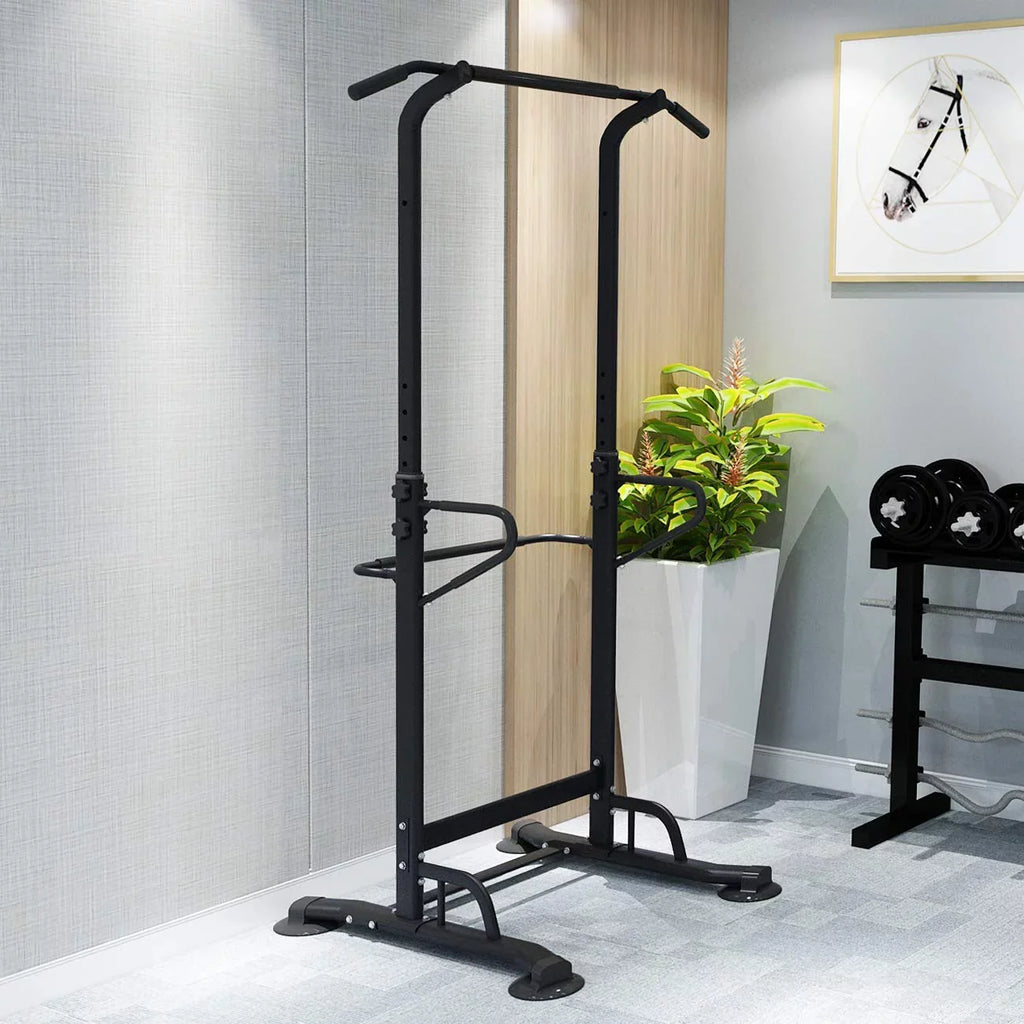 Tower Pull Workout - Power Height Training Adjustable Bar, up Wellynap Strength Equipment Black