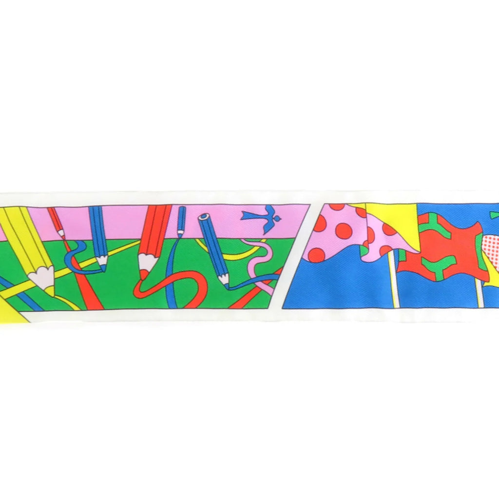 HERMES Twilly Women's Multicolor (Good) Scarf Muffler Silk Pre-Owned
