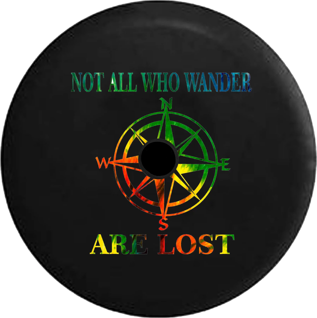 2018 2019 Wrangler JL Backup Camera Not All Who Wander Peace Love Tiedye Sizepare Tire Cover for Jeep RV 32 Inch