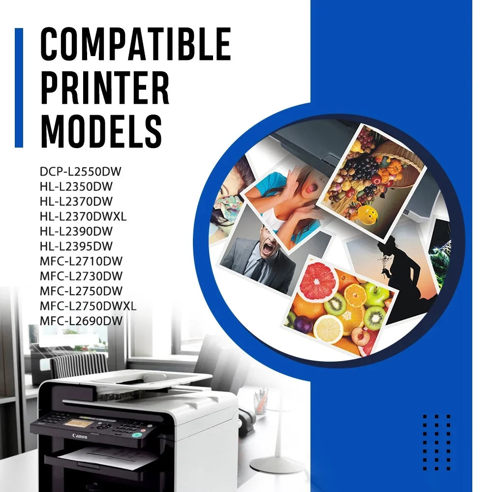 DCP-L2550DW TN760 Yield DR730 for Drum High (4x Unit Cartridge and Toner, 1x MFC-L2690DW MFC-L2710DW Compatible Drum HL-L2350DW TN760 Set Printer Brother ) Unit DR730 Toner