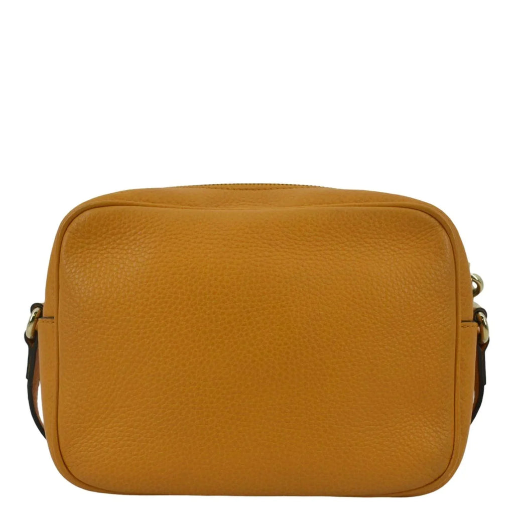 Soho Orange Crossbody Leather 308364 Disco Camera Bag Pre-owned