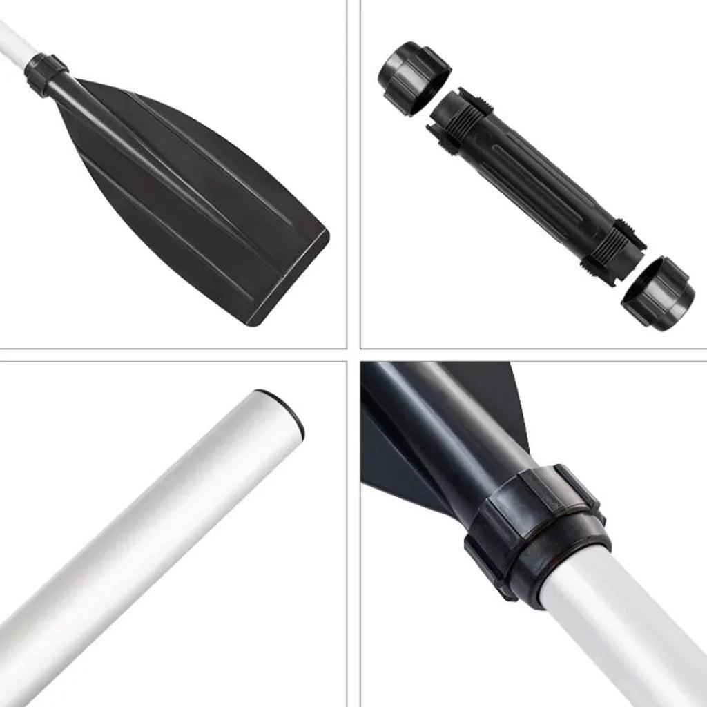 49.6 Oars Kayaks Alloy 1 Inflatable inches Boat Duty - Rubber for Canoe Dinghy Pair Lightweight Aluminum Raft Heavy