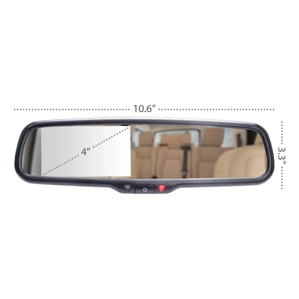 Vehicle Tailgaters - HD Universal LCD 30fps DVR View WiFi 1080p Mirror Dual Backup Recorder Monitoring 4" + AHD with Master Fit for Enhanced Rear Camera Video