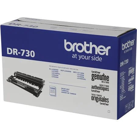 Brother DR730, Unit, Yields 12,000 Pages, Up Drum Genuine to Black