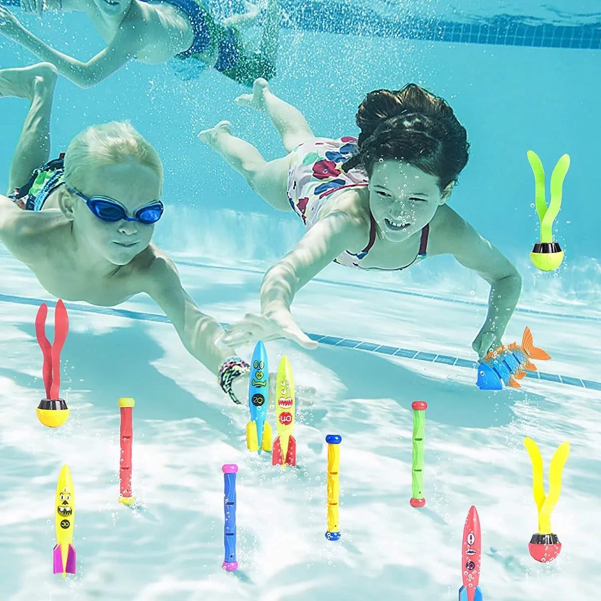 Toys 34PCS for Little Kids Toys Toys Backyard, Diving Pool for Kids liquid Swimming Pool Fun for Toys