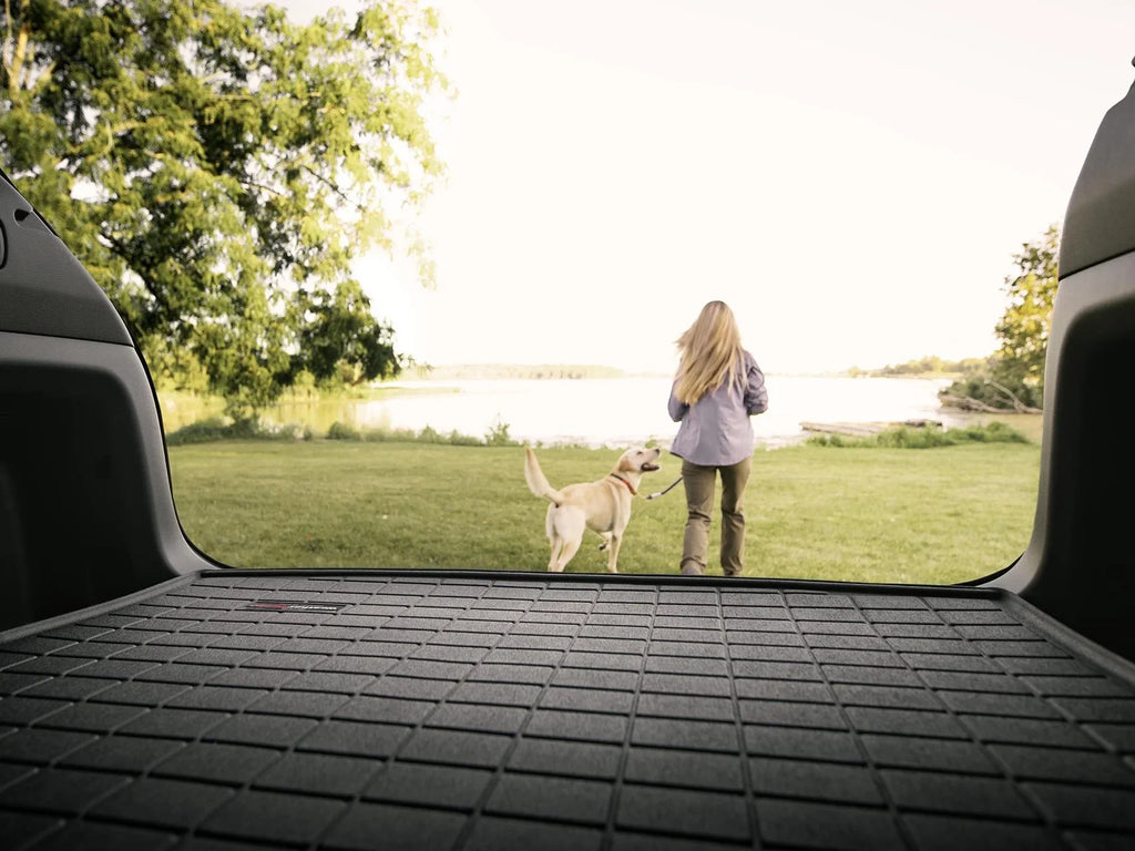 WeatherTech Cargo Trunk Liner with Bumper Protector compatible with 2018-2024 Honda Odyssey - Behind 2nd Row Sizeeating With Bumper Protector, Grey