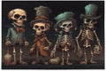 Puzzle Friends Family Challenging Zigsaw Dreamtimes Halloween Jigsaw Alphabet Adults, 500 for Storage Parents Kids Partition Exercise with Wooden Bag, for Puzzle Skeleton Game Print, Brain PCS Gift