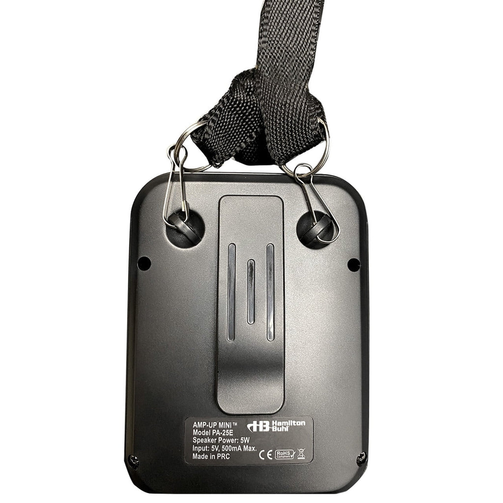 with Mini PA-25E Amplifier Voice Personal Black Microphone, Wireless HamiltonBuhl