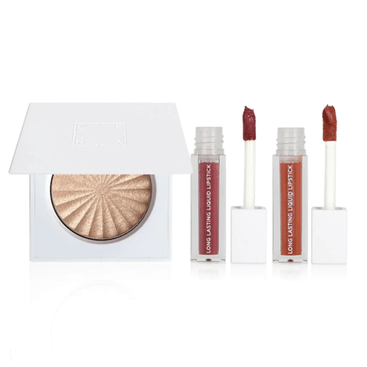 Winter Lipstick piece - Heatwave Holiday OFRA Highlighter & - - Set set 3