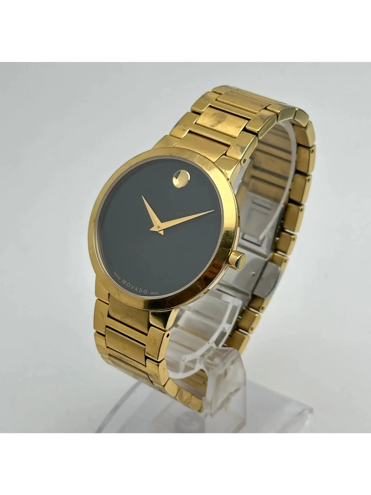 Modern Quartz Steel Movado 607121 (Good) Mens Classic Pre-owned Watch