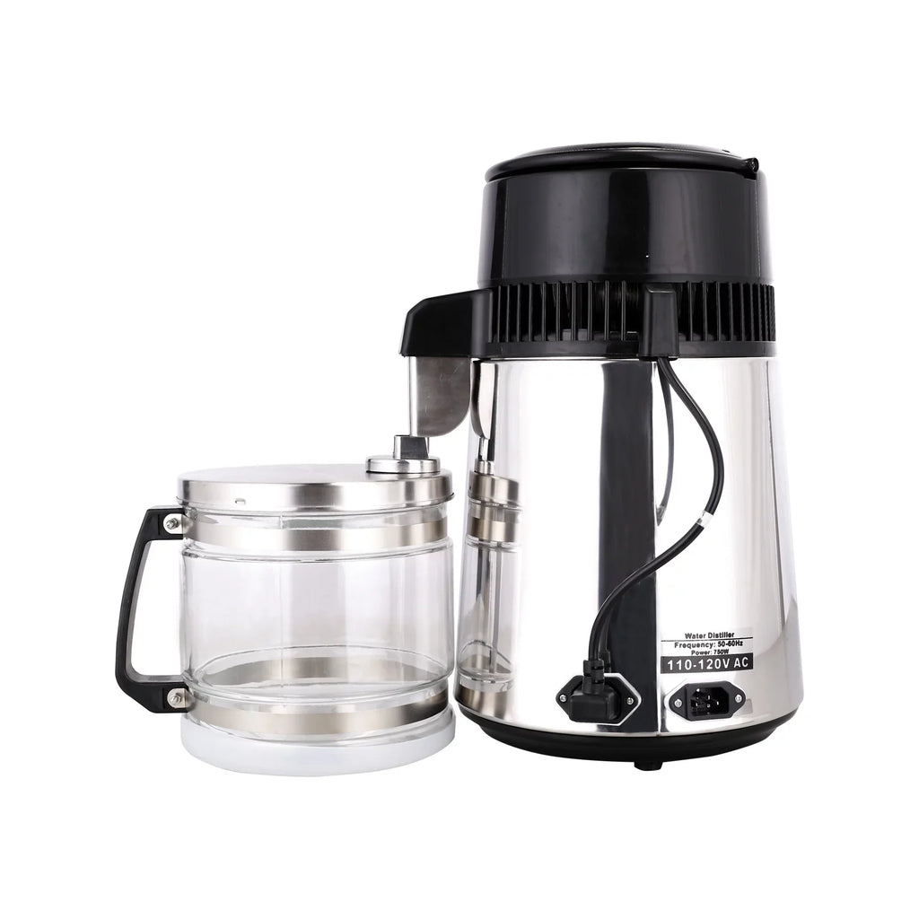4L Glass Machine Bottle Stainless liquid Purifier Distiller Home Steel
