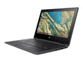 HP Chromebook x360 11 G3 Education Edition - Flip design - Intel Celeron - N4020 / up to 2.8 GHz - Chrome OSize - UHD Graphics 600 - 4 GB RAM - 32 GB eMMC - 11.6" IPSize touchscreen 1366 x 768 (HD) - Wi-Fi 5 - chalkboard gray - kbd: USize