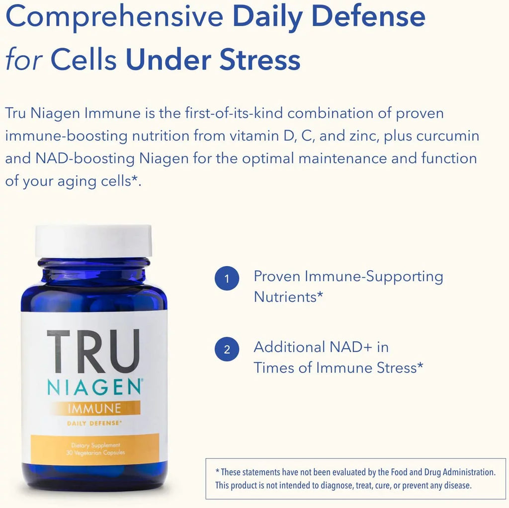 '- 150mg IU, Zinc, Boosting Support Multi Fermentation, Award-Winning Daily Supplement Immune (Curcumin) NIAGEN 30ct Vitamin Vegan Defense TRU D3 NAD from Plus Theracurmin Niagen 2000 + C Vitamin -