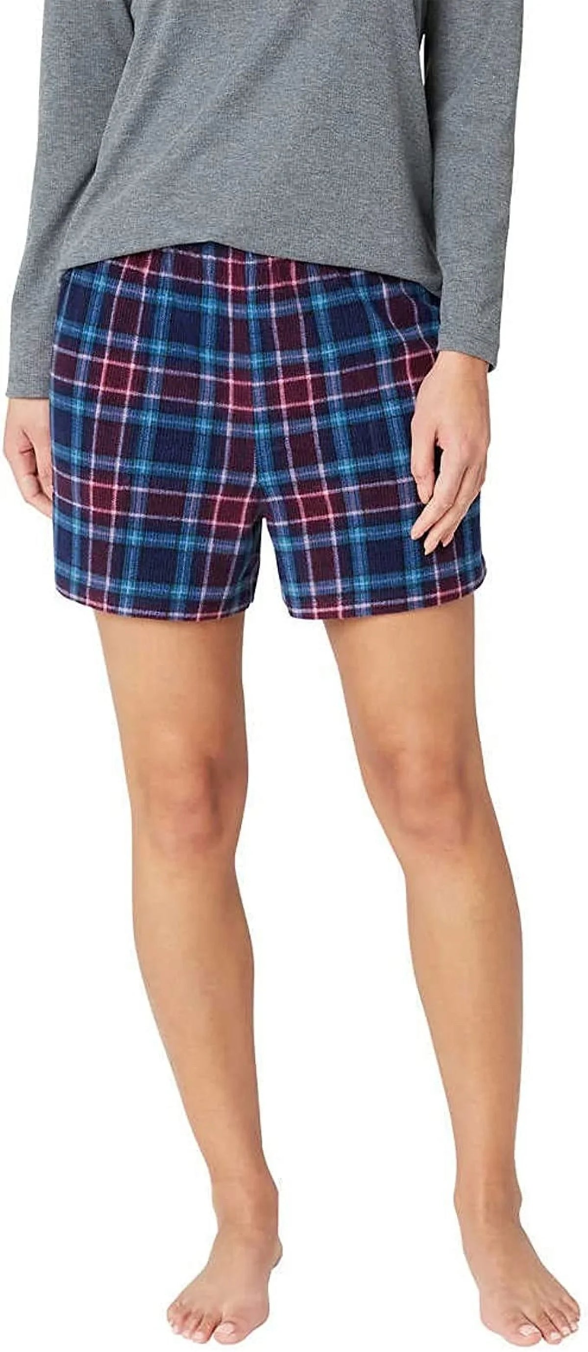 Knit Eddie Set Pajama 3-Piece Small) Bauer Womens (Gray, Waffle