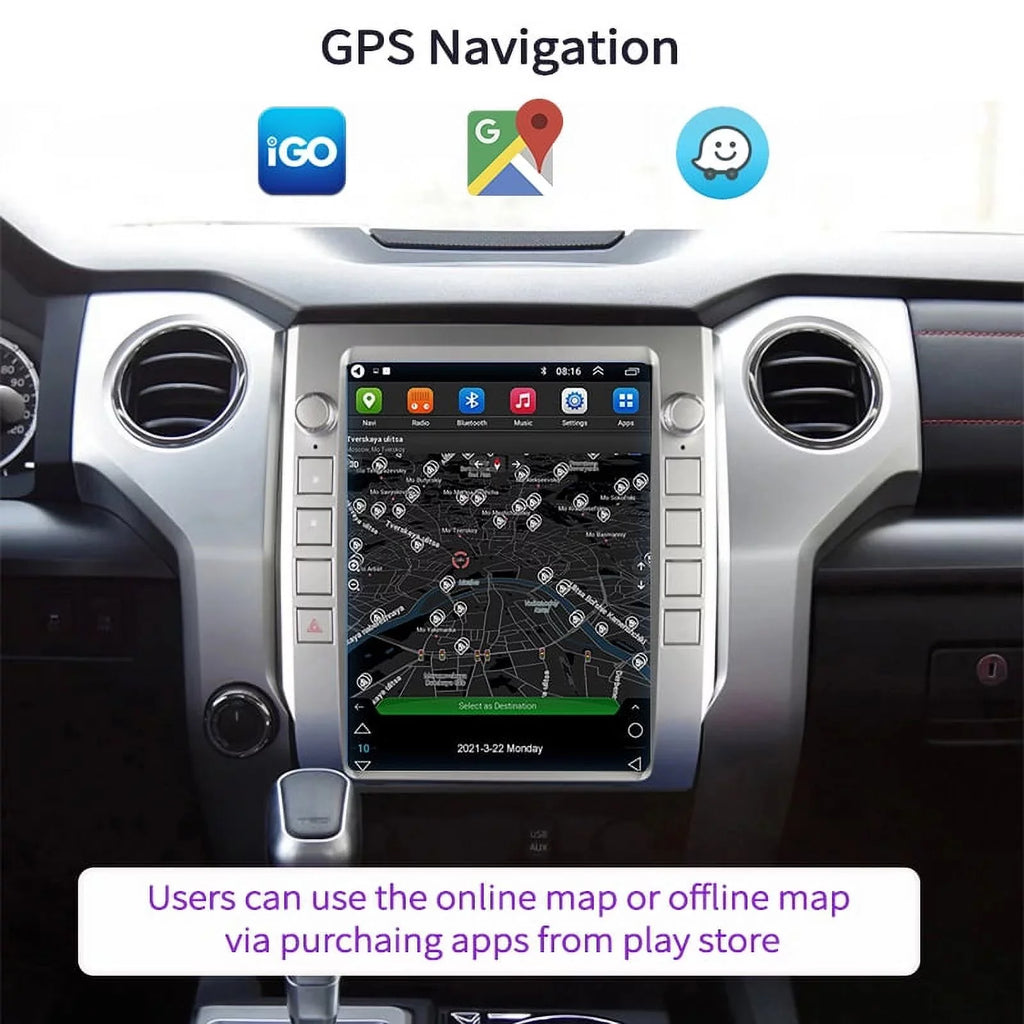 Inch Head For Radio Auto , 4GB+64GB Android Carplay Car , 2014-2020 Player Tundra Android Unit Car Built-in 12.1 Stereo Multimedia