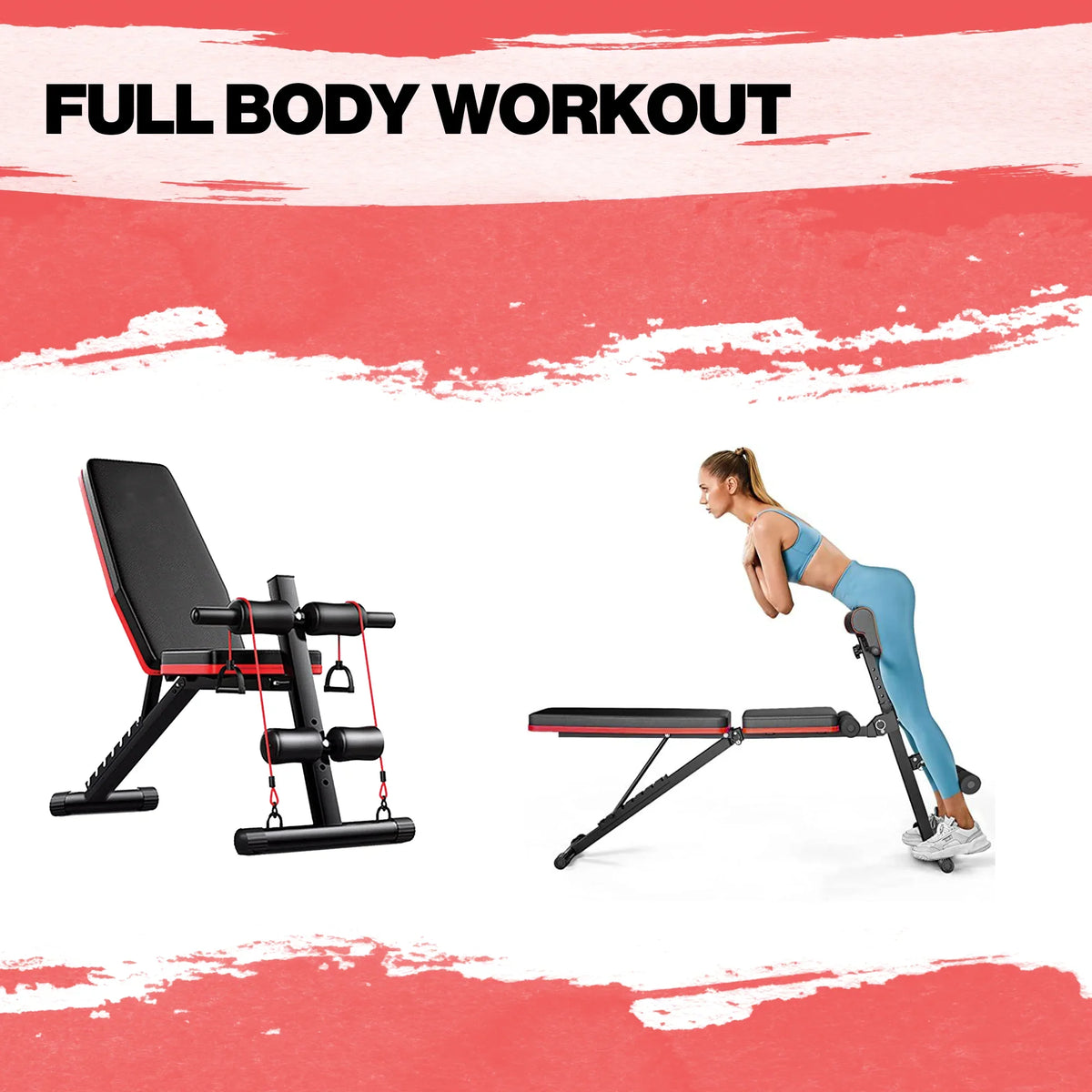 Ideal Incline Gym | Foldable | Bench Premium full Bench body Home for Decline for For Bench Exercise bench IRONGEAR Press | workouts Workout for Adjustable Weight home Training, Strength Workout