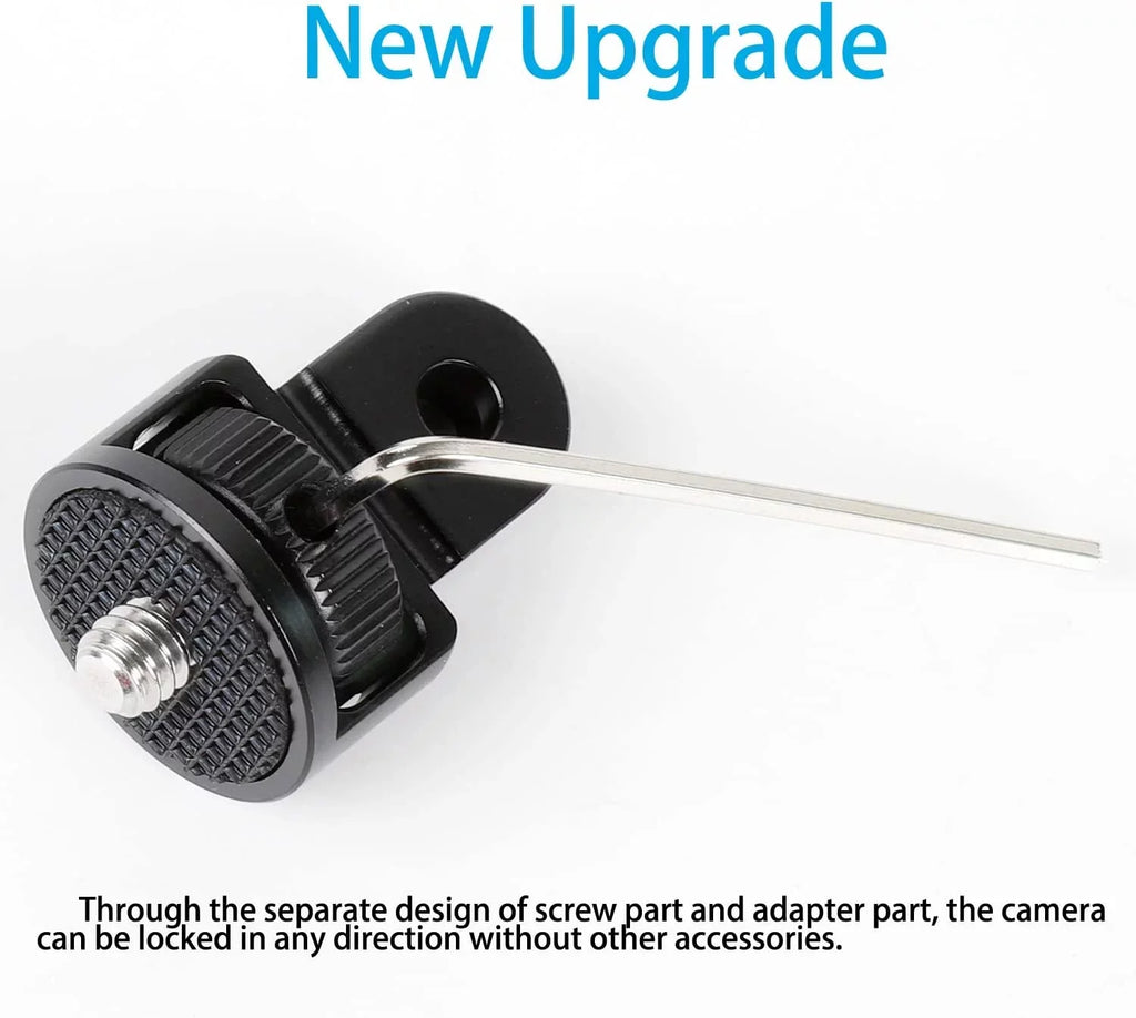 for X/ Camera One CNC Conversion Alloy Head Mount, Tripod Adapter X2 Insta360 Screw Adapter 1/4" Aluminum X3