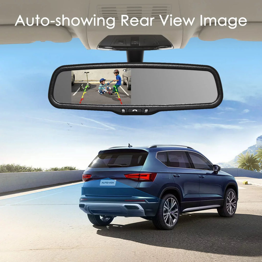 T2 for Backup Back Camera Super IP68 Car/Trucks, Night Vision Waterproof Rear View Mirror Up Camera Camera Look with Monitor OEM AUTO-VOX