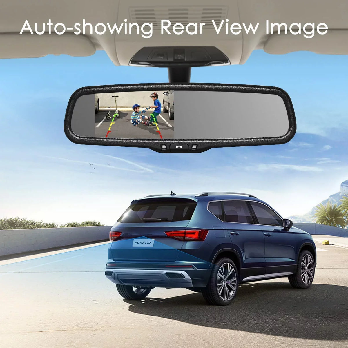 T2 for Backup Back Camera Super IP68 Car/Trucks, Night Vision Waterproof Rear View Mirror Up Camera Camera Look with Monitor OEM AUTO-VOX