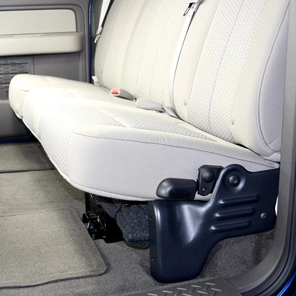 Incl. 2011-2012 Underseat Gun F150 Storage; Fits select: 2013-2014 SUPER CAB, Vehicles Gray; DU-HA DU-HA F150 Subwoofer; Rack/Organizer; Factory w/o 20096