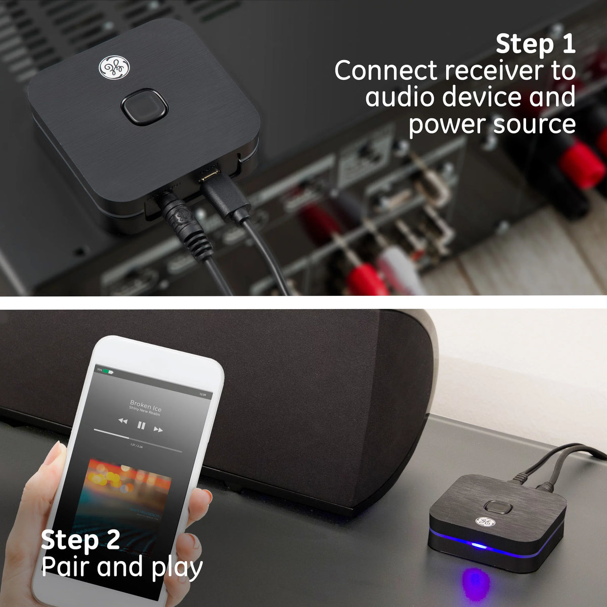 HD Receiver, GE Audio Bluetooth 33625