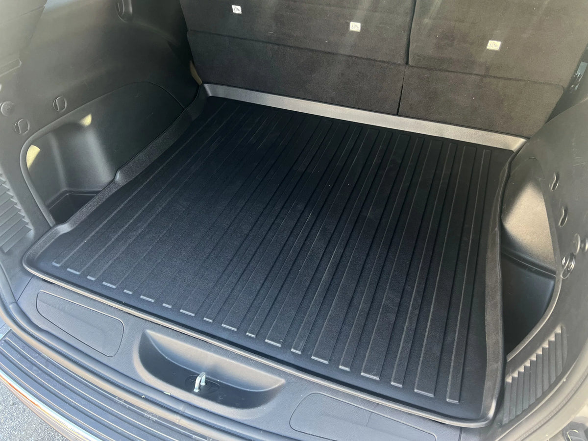for Cherokee - Jeep Jeep 2022 Protection Laser 3D Black Mat Shaped - - Trunk for Cargo Grand Cherokee Liners All-Season Liner 2011-2021 Custom Grand WK - Fit Measured Premium Trunk Cargo Car Mat 100%