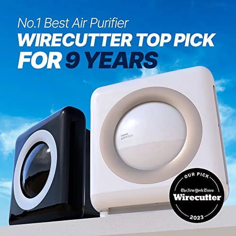 9.7, AP-1512HH(W) grade x Air Filter Eco Auto, Coway HEPA and Monitoring, x 16.8 Mode, Airmega Indicator, with Timer, 18.3 White Purifier True