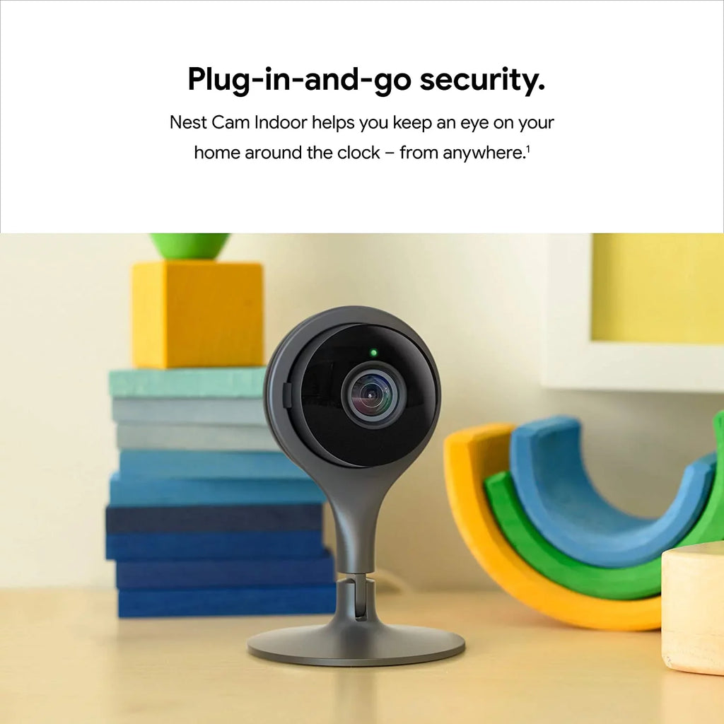 with for Cam Alerts Camera Security Camera Wired Surveillance Control Nest Mobile Get Your - 24/7 Home - Indoor and Vision Phone Indoor Night and Live Video with -