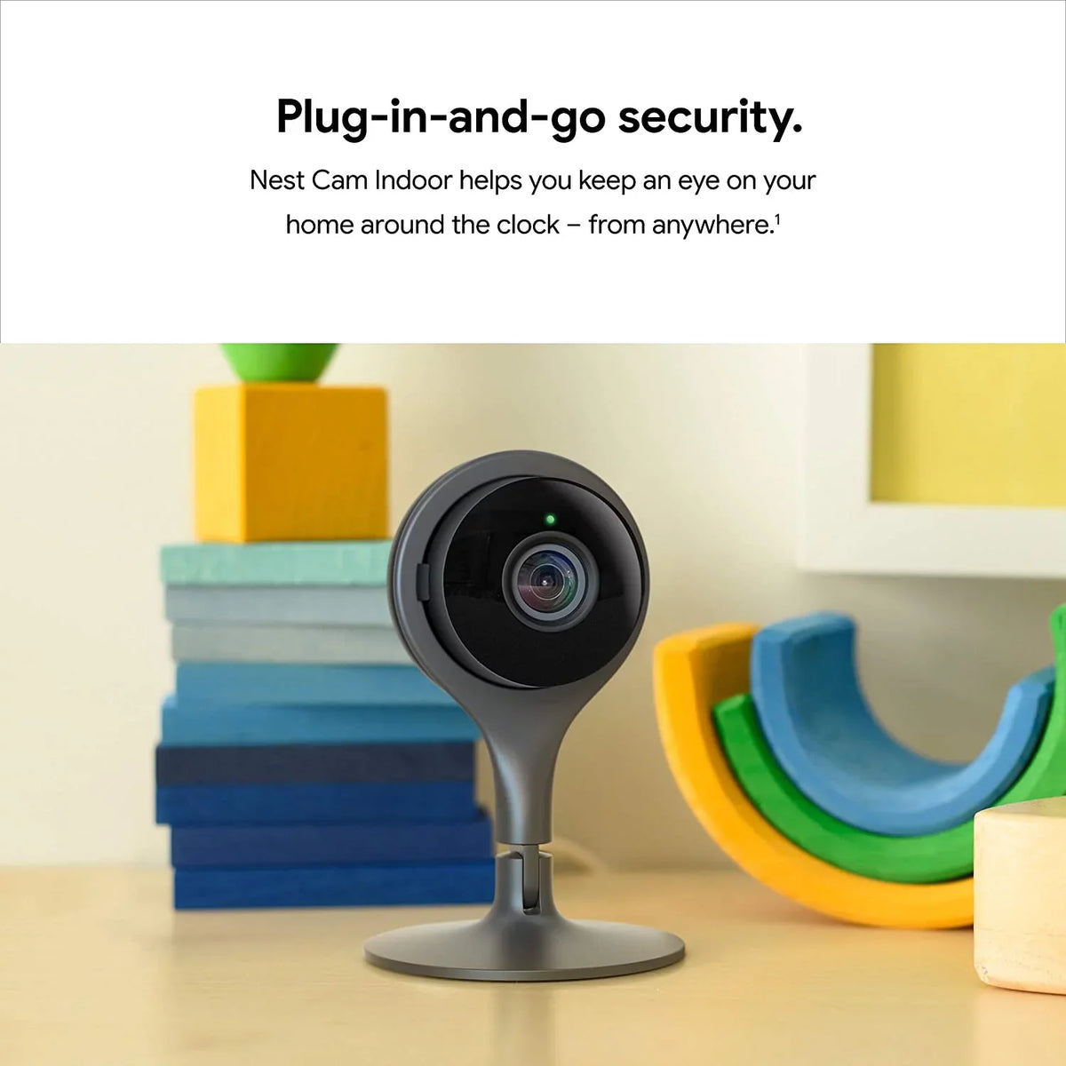 with for Cam Alerts Camera Security Camera Wired Surveillance Control Nest Mobile Get Your - 24/7 Home - Indoor and Vision Phone Indoor Night and Live Video with -