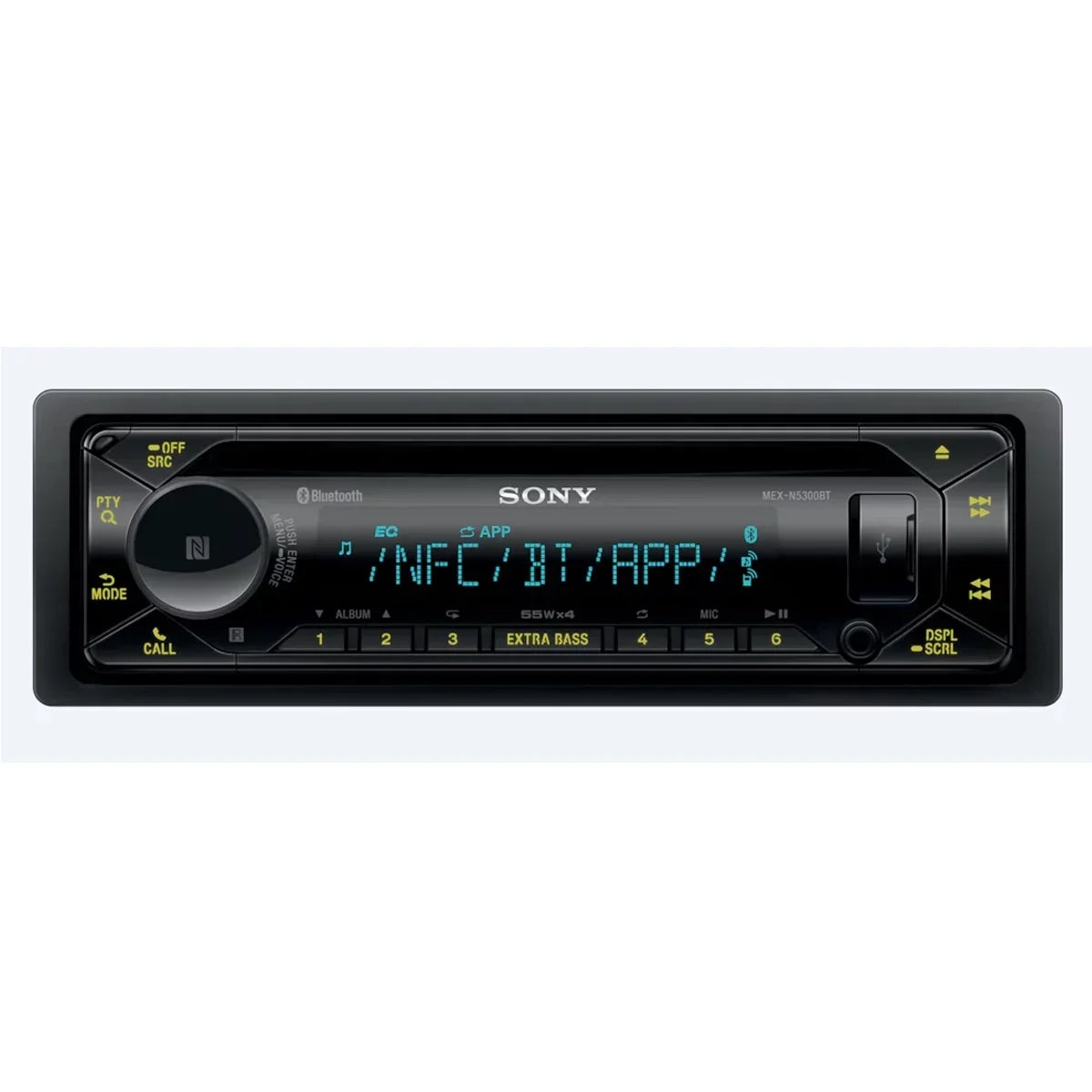 & CD Bluetooth MEX-N5300BT with Inputs USB/AUX Mobile Receiver
