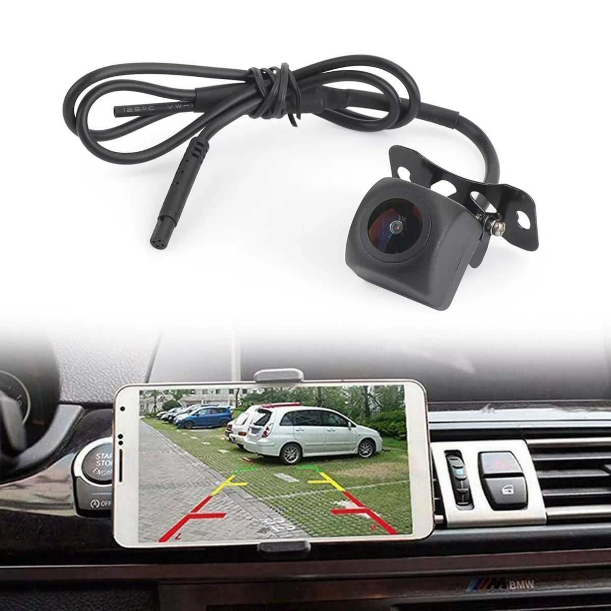 View Car Wireless For Fit 175 Cam Android iPhone WiFi Backup Rear Camera