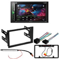 Stereo Kit/in-Dash 1999-2002 Car Media Bundle Receiver WVGA 6.2" W/ AM/FM for DIN Double Pioneer Jetta DVD/CD Volkswagen KIT4977 Bluetooth/Backup Camera/Installation with Digital Touchscreen