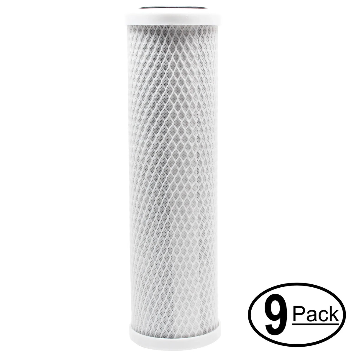 '- - 9-Pack ADWU-DM Filter Pure 10 Flowmatic inch Denali Under Block Replacement for Sink Universal Filter Distributors Distributors H2O Activated Filter Brand Carbon H2O for