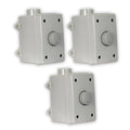 Solutions Set Weatherproof Gray OVCDG Theater exterior 3 Piece Volume Controls