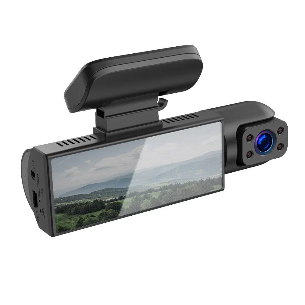 1080P Car HD Parking G-sensor Vtin Recorder Camera Dash Video Cam Dual Monitor Lens