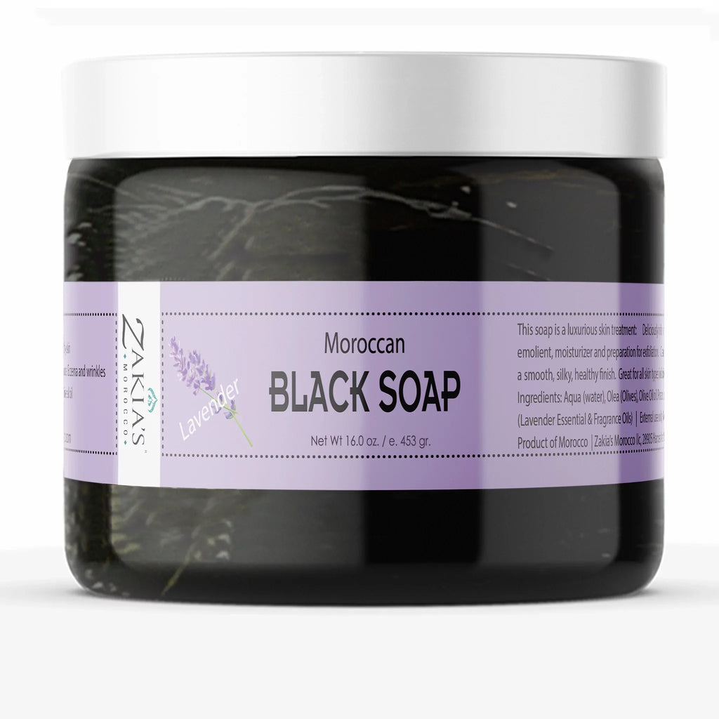 Beldi -16 Black oz Soap - Lavender Moroccan