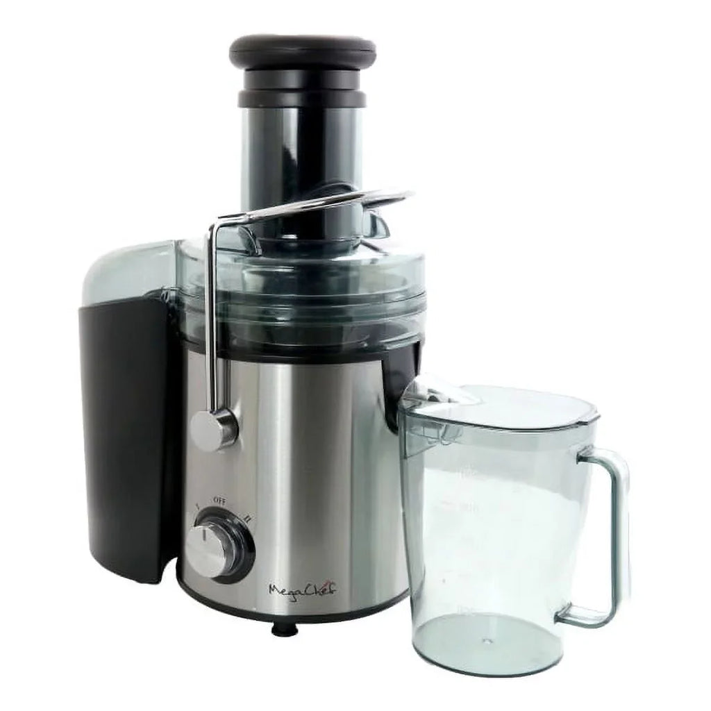 Juicer, With Silver Centrifugal Wide-Mouth Dual-Speed Juice Machine Megachef