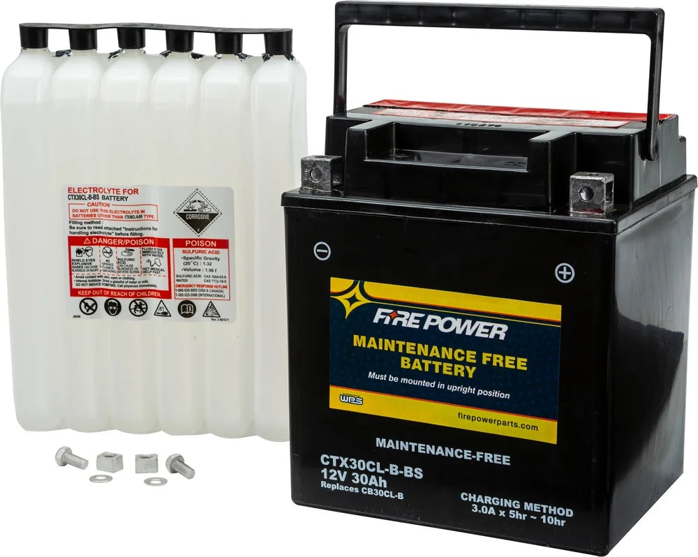 Free 215 CTX30CL-B-BS Power Battery Sea-Doo GTX 2008-2013 Fire Maintenance Compatible With