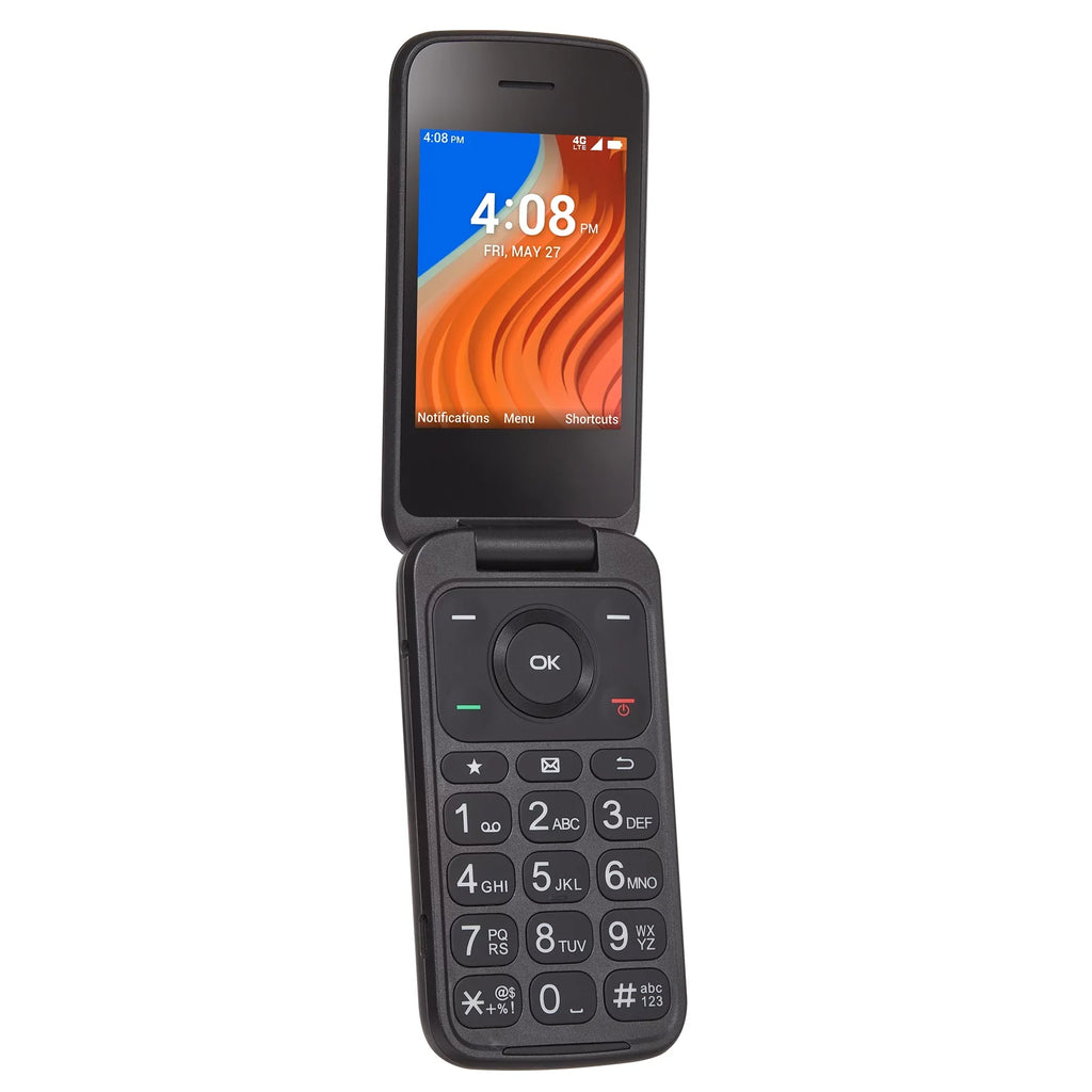 Phone Prepaid Family Mobile Flip 2, Feature Walmart Black- Family Mobile] 8GB, [Locked Walmart to TCL