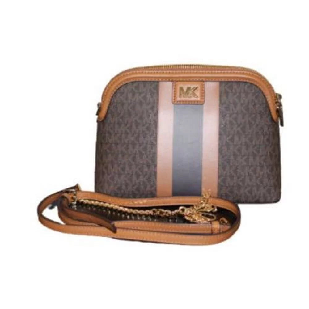 Bag Large Michael Kors Logo Stripe Dome Michael … Crossbody